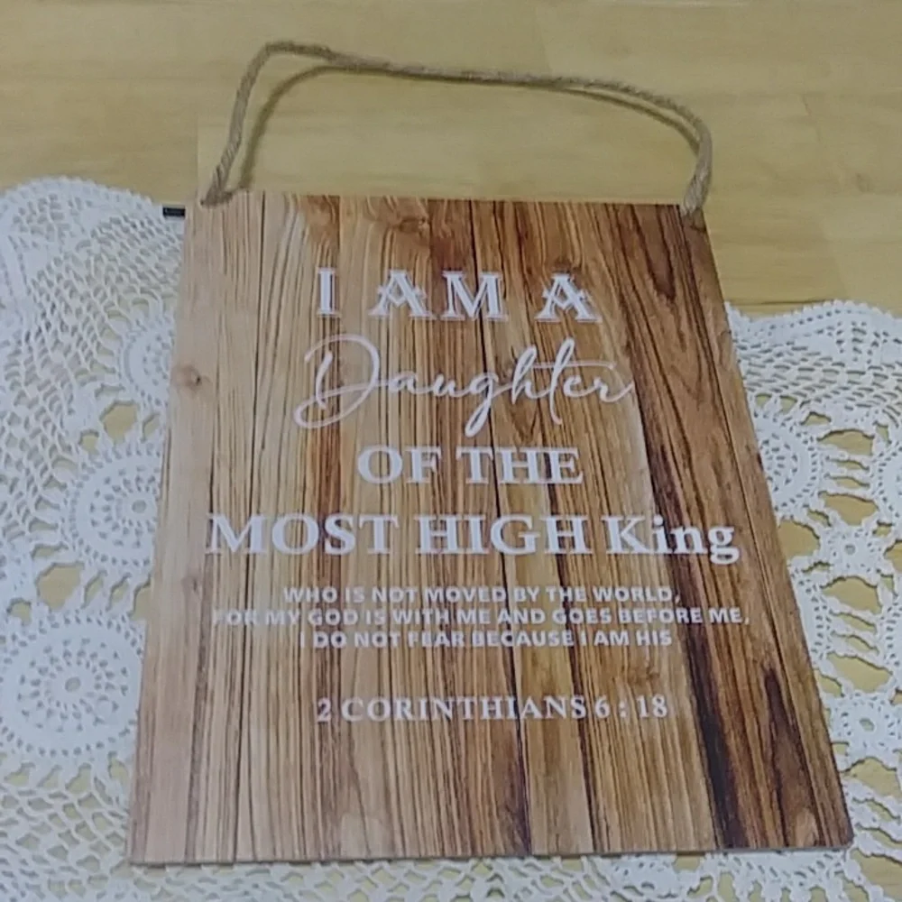 Christian hanging plaque, new